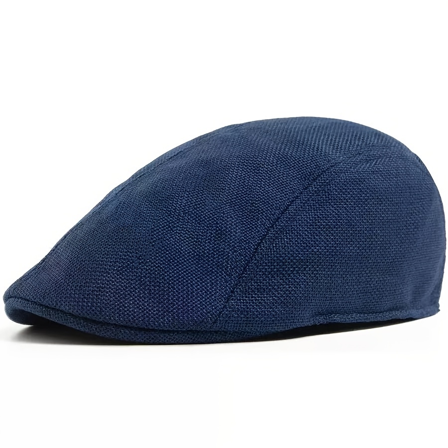 TEMU Summer And Autumn Breathable Beret, Solid Color Peaked Newsboy , Casual Outdoor