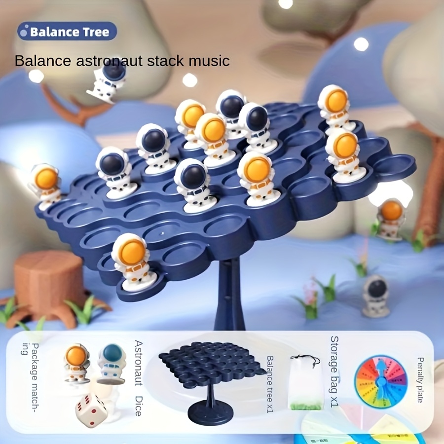 Image of Astronaut Balance Tree Board Game For 2 Players - And Thinking Skills For Family Gatherings And Party Games