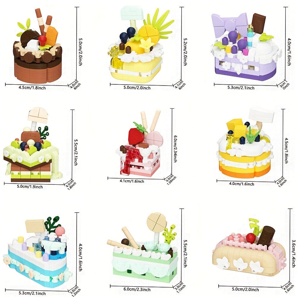 Novel Dessert Model Assembly Toys for Ages 8+