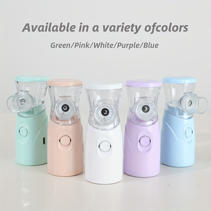 

Portable Handheld Humidifier Mist, Deep Cleansing And Moisturizing Sinus - Office Beauty Equipment, Travel-friendly Moisturizing Mist Machine, Usb Rechargeable With 400mah Lithium Battery