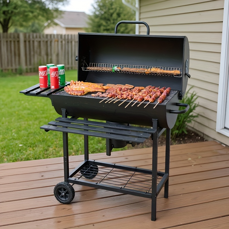 large charcoal grill heavy duty iron Temu Bahrain