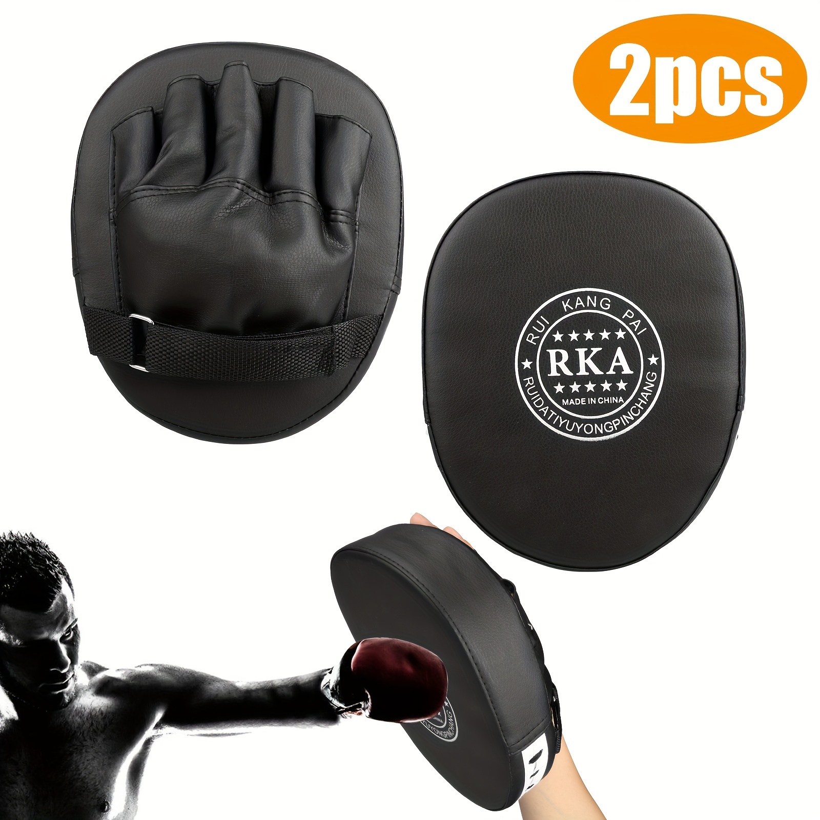 TEMU 2pcs Boxing Gloves , Punching Mitts Pads, Boxing Training Assistant Tools, For Karate, , Free