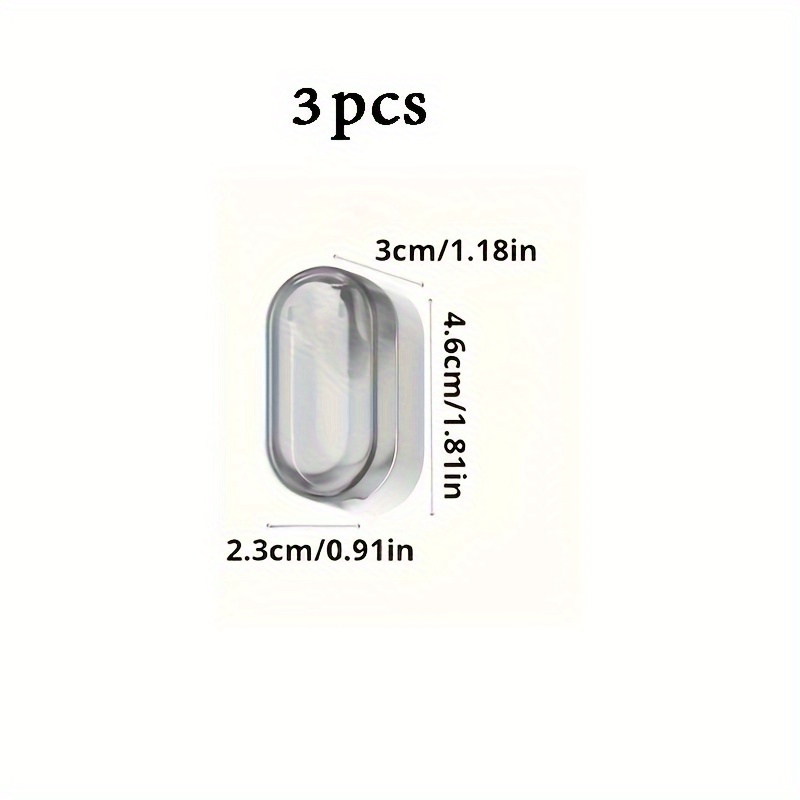 TEMU 3pcs Toothbrush Holder With Cover, Punch-free Bathroom Toothbrush Storage Rack, Toothbrush Holder, Wall Mounted Toothbrush Hanger, Bathroom