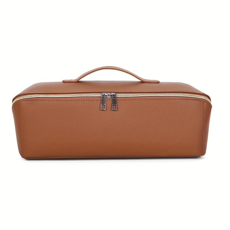 Image of 1pc Large Capacity Portable Hair Dryer Storage Bag Travel Portable Curling Iron Storage Bag Hair Additions Storage And Toiletries Storage Bag