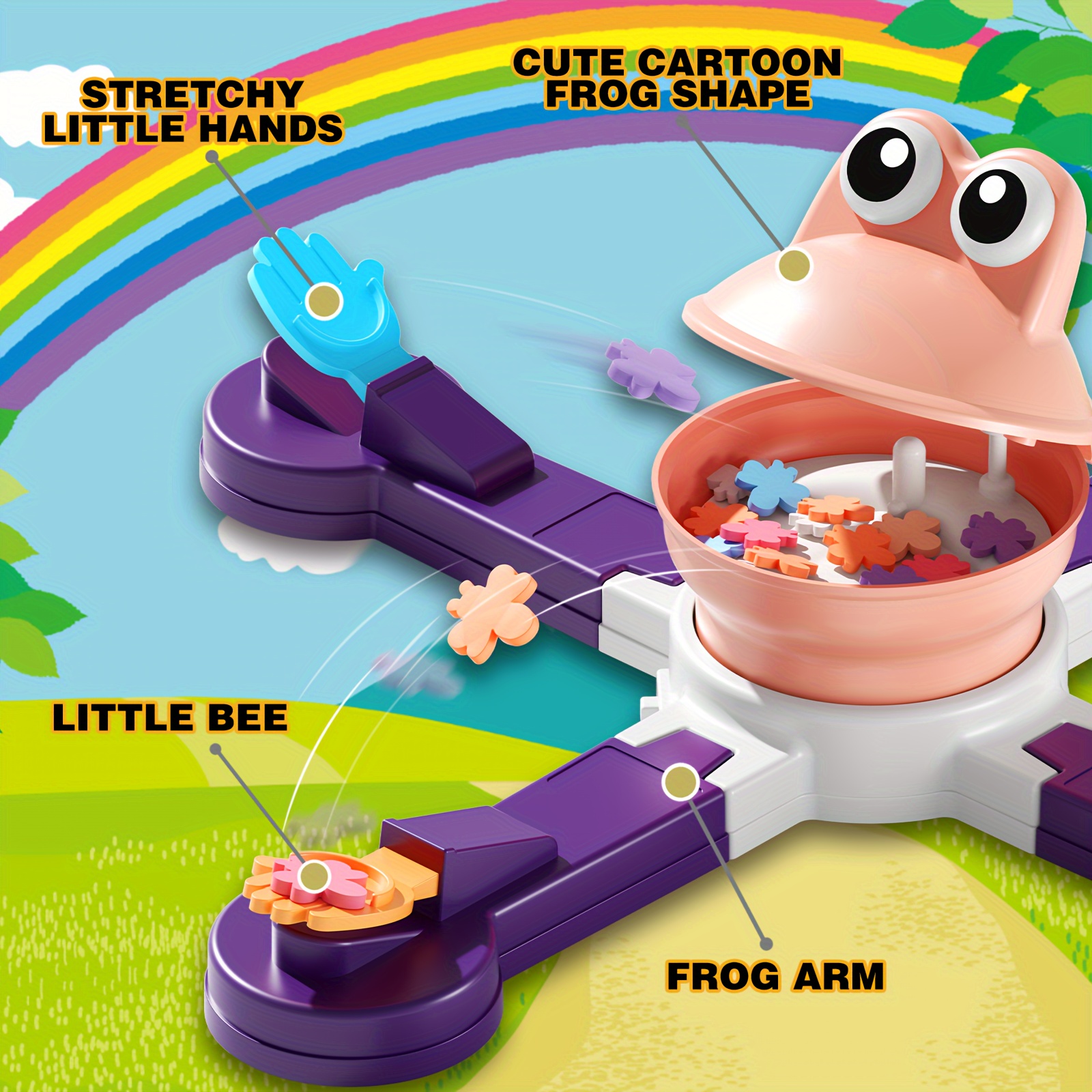 creamkids the board game by frog feeding game frog eat bees competitive game family board games for 1 to 4 players play solo multiplayer teams 15 minute playing time details 2