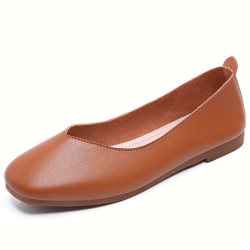  flat shoes comfortable and breathable cowhide leather stirrup design versatile and elegant suitable for daily commuting and casual wear