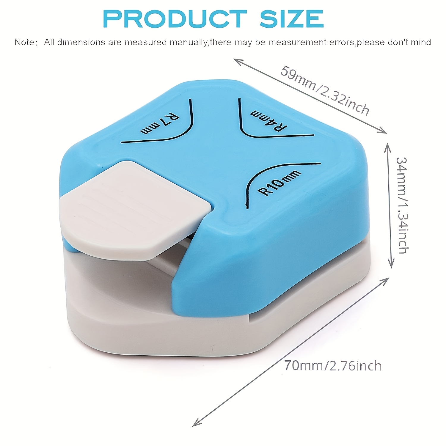 Image of 3-in-1 Trimmer With R4/r7/r10 Millimeter Round Hole Punching Machine - Durable Paper Cutter, No Battery Required, For Precise Cutting, Multi Functional Punching Machine