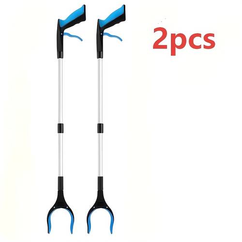 item picture 2pcs grabber reacher tool 32 inch foldable pickup tool with 360 rotating and magnetic tip upper grabber for trash pickup lightweight grabber suitable for seniors elderly 365 days holiday