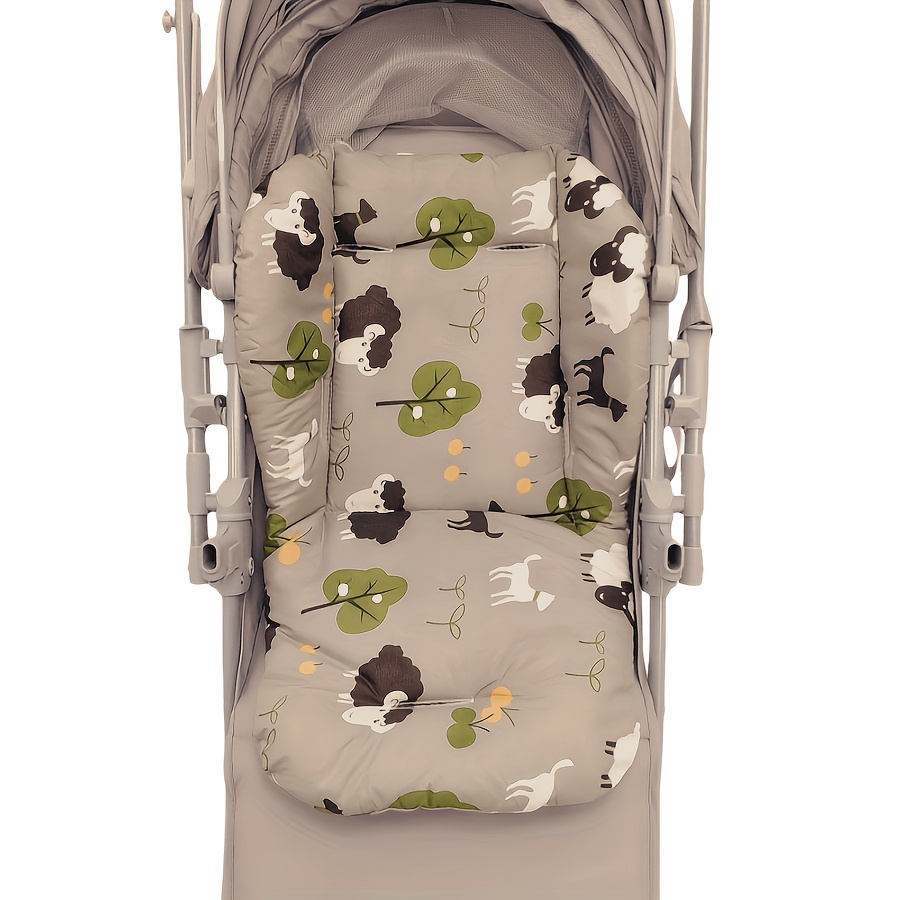 Stroller Seat Cushion, Soft And Thickened Stroller Inner Pad, Comfortable And Warm High Chair Cushion, Breathable Stroller Mat, Dining Chair Pad