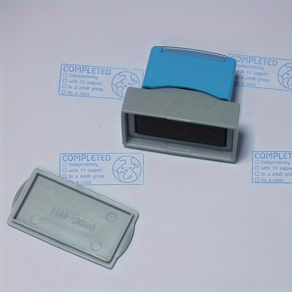 

Self-inking Stamp With Checkboxes For Teacher Evaluation - Abs Resin Material