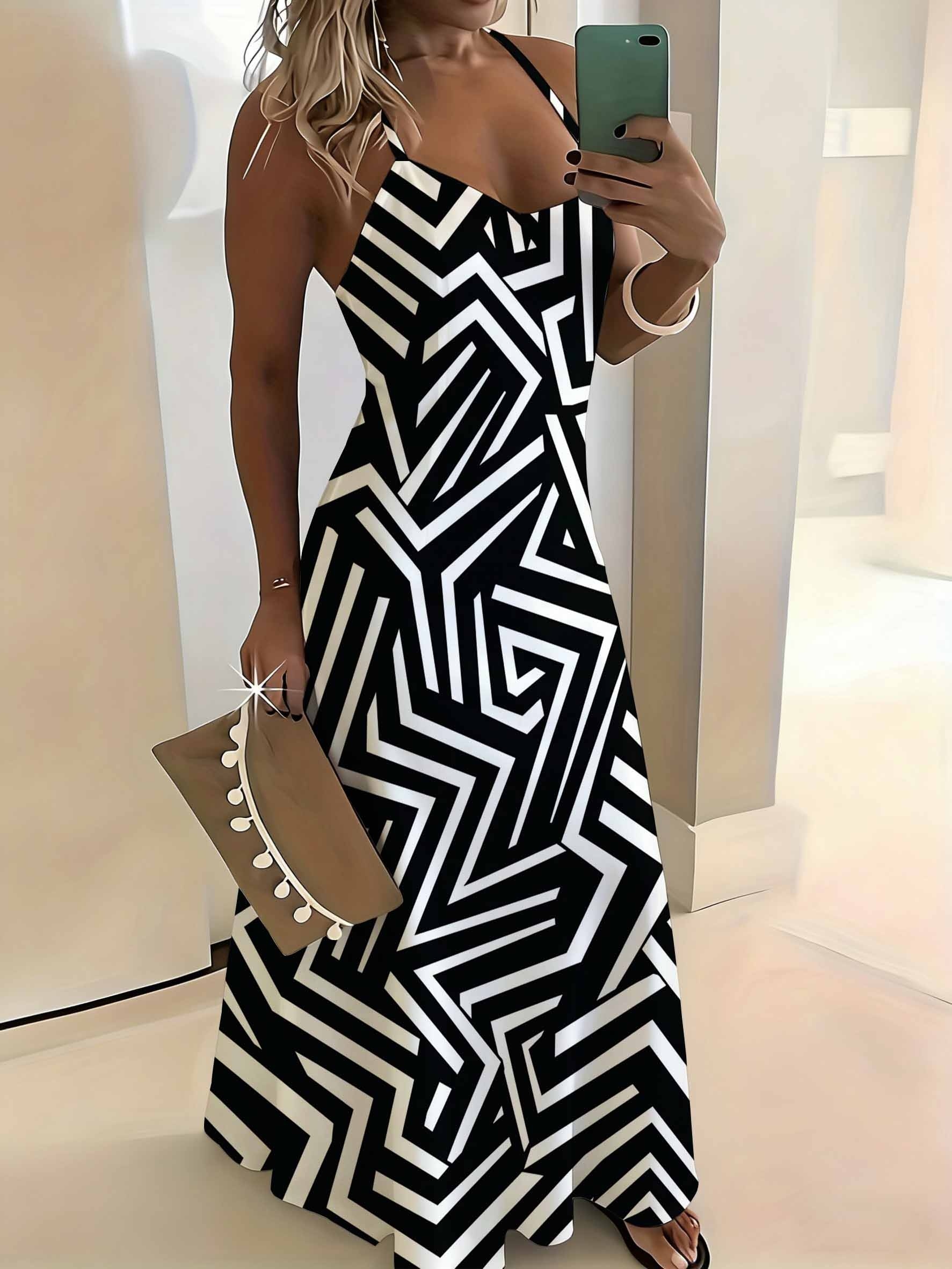 black lace asymmetrical dress Untamed Nights Zebra Print Maxi Dress main image 1