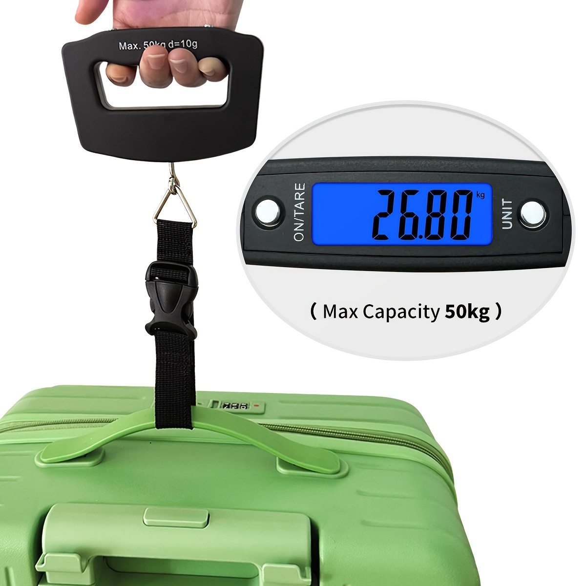 luggage scale sold on Temu United States