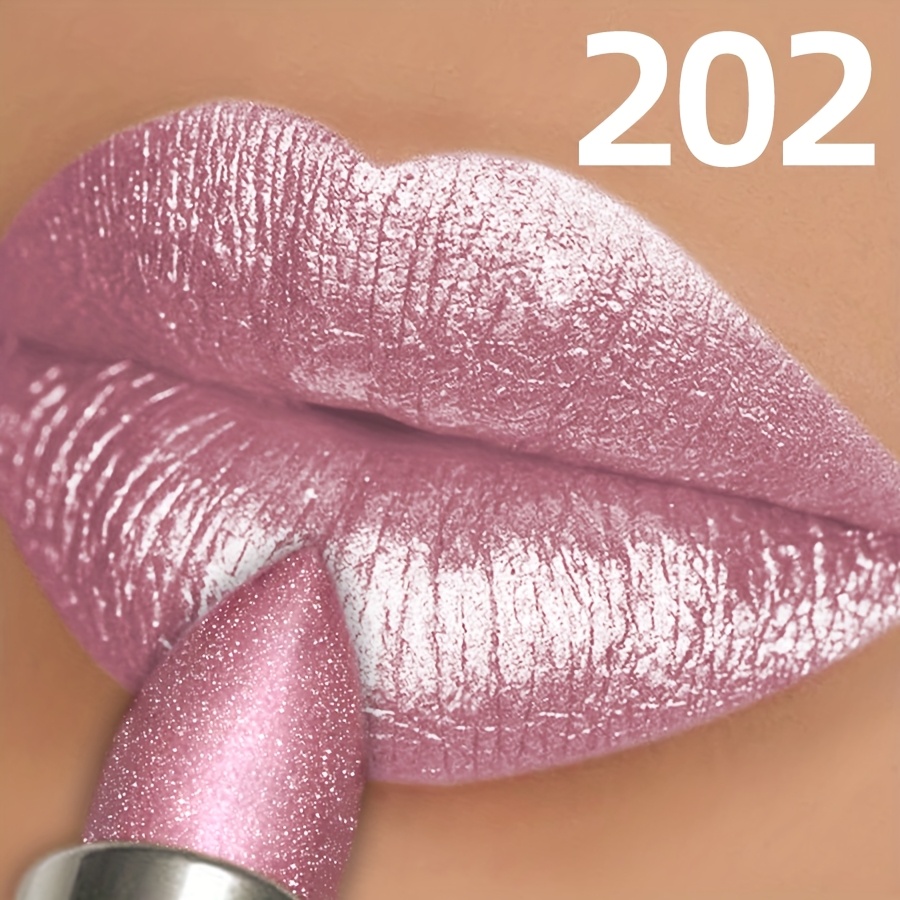 Pearlescent, Sparkle, Women's Lipstick, Waterproof Long-lasting Lipstick, 24-hour Wear, , Portable Travel Makeup, Spring And Summer Elegant