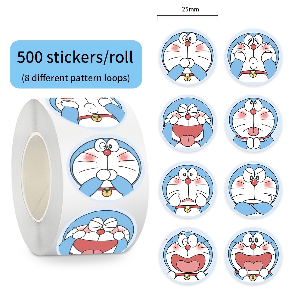   cartoon roll sticker cute anime decorative sticker for journaling scrapbooking diary planner notebook craft decoration