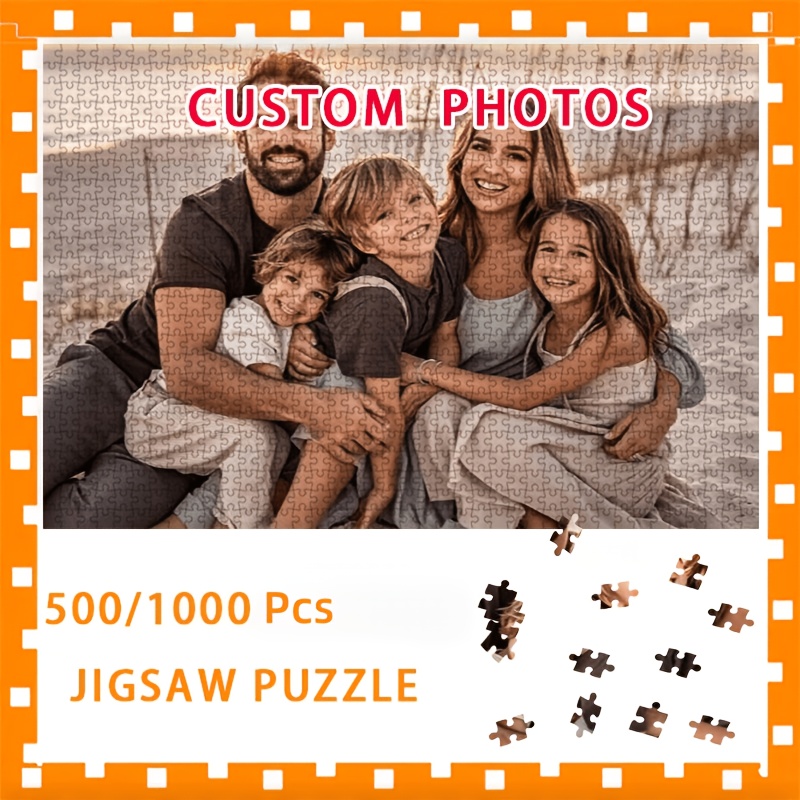 TEMU [puzzle Customization] 500/1000pcs Puzzle Customization, Personalized Photo Gift, Customizable With Your Provided Images: Parents' Photo, Travel