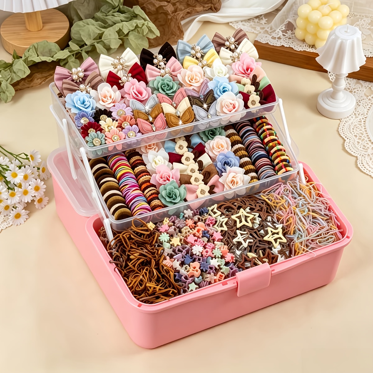 104pcs Morandi Vintage Hair Accessory Set