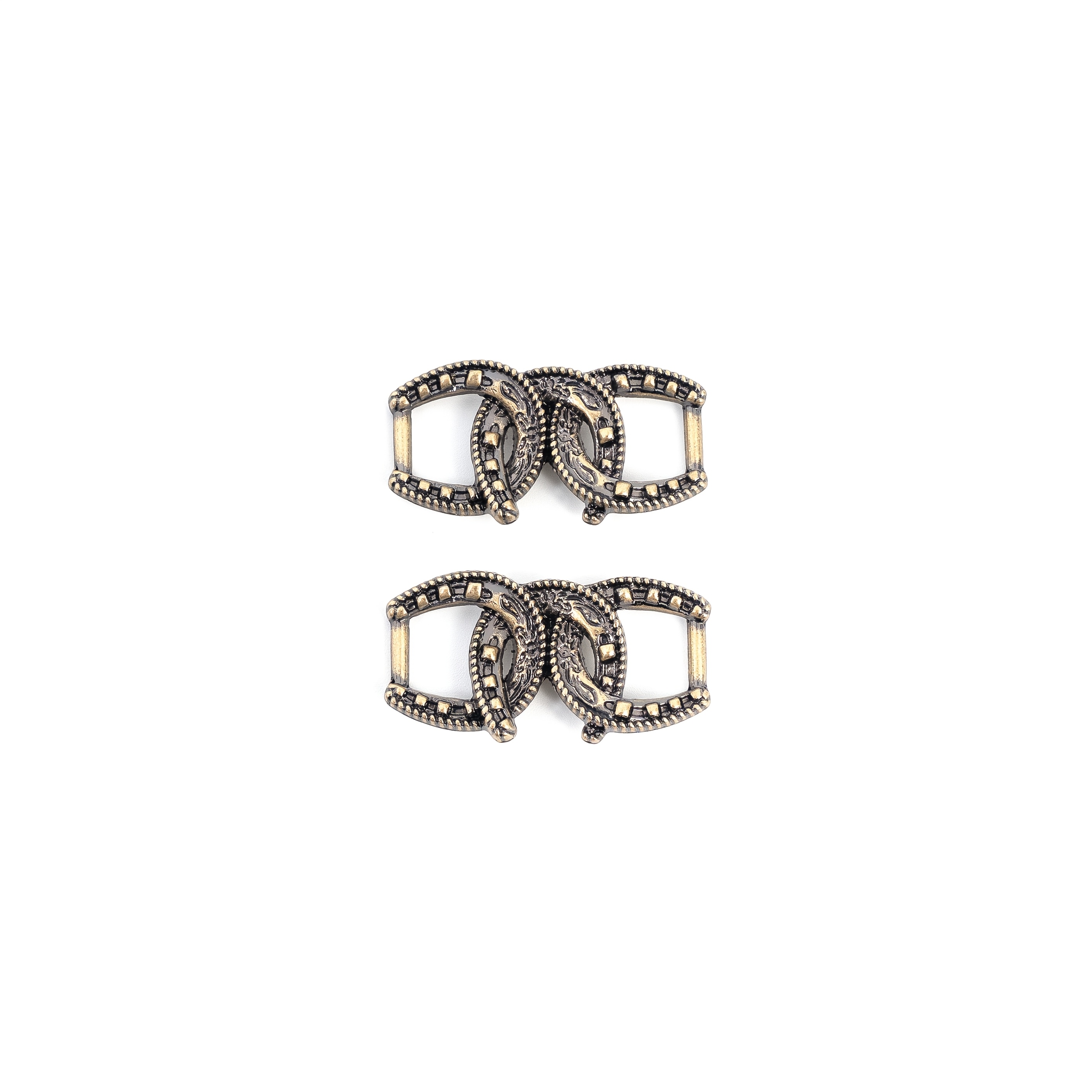 TEMU 1 Pair Vintage Horseshoe Overlay Shoelace Charms, Retro Metal Shoe Lace Tags, Gothic Punk Style Sneaker Decorations, Alloy Shoe Accessories For