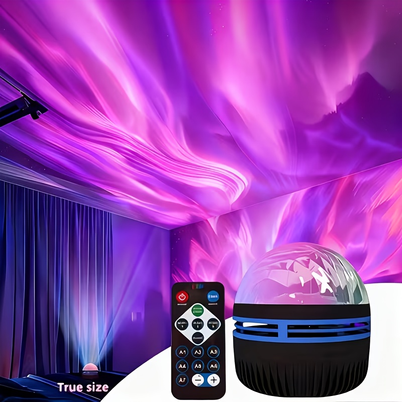 rgb multicolor verstellbarer aurora effekt,   für schlafzimmer- und deckendekoration, hochwertige materialien und exquisite handwerkskunst,   für wohnzimmer, camping, hochzeit und party deckendekor, ideales geburtstagsgeschenk