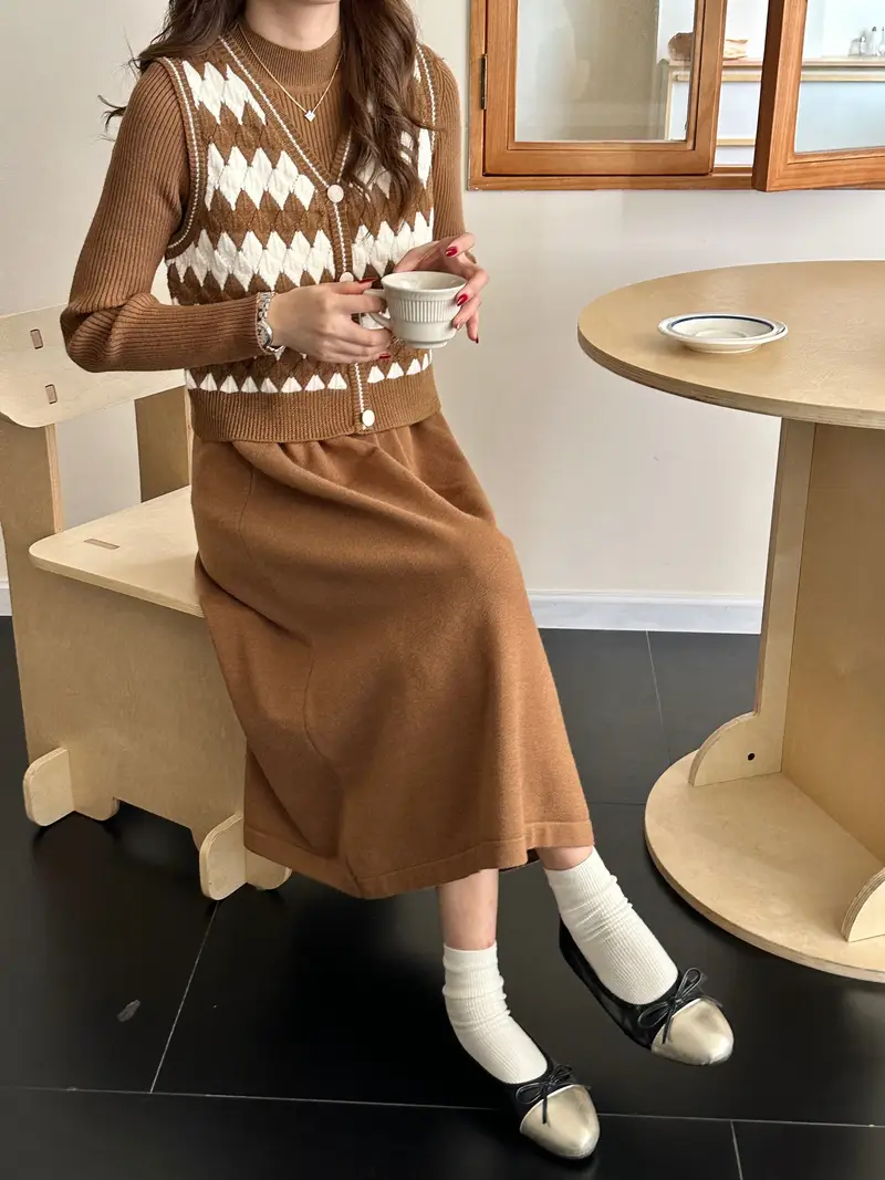autumn winter korean style long dress wave stripe vest coat - Temu United Arab Emirates autumn winter korean style long dress wave stripe vest coat - Temu United Arab Emirates