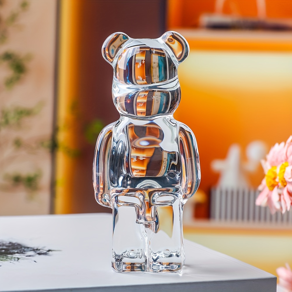 

1pc Glass Bear Figurine 9x3cm - Collectible Crystal Standing Bear Statue For Home Decor, Indoor & Outdoor, Perfect For Christmas, Thanksgiving, Mother's Day, Graduation & Grandparents Day Gift