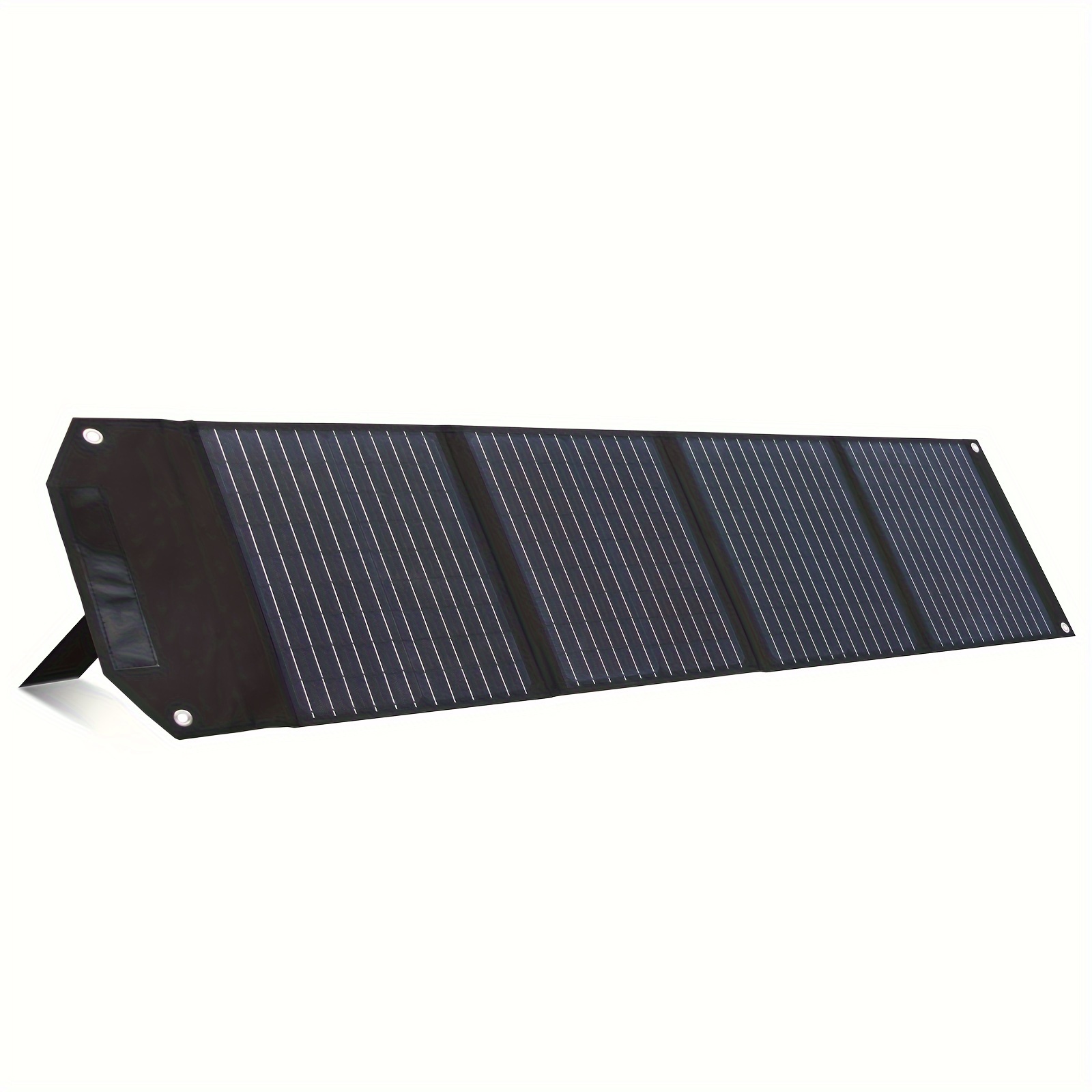 TEMU Chargeur de panneau solaire compact et pliable de 100W pour le camping air, chargeur de batterie solaire à haute efficacité