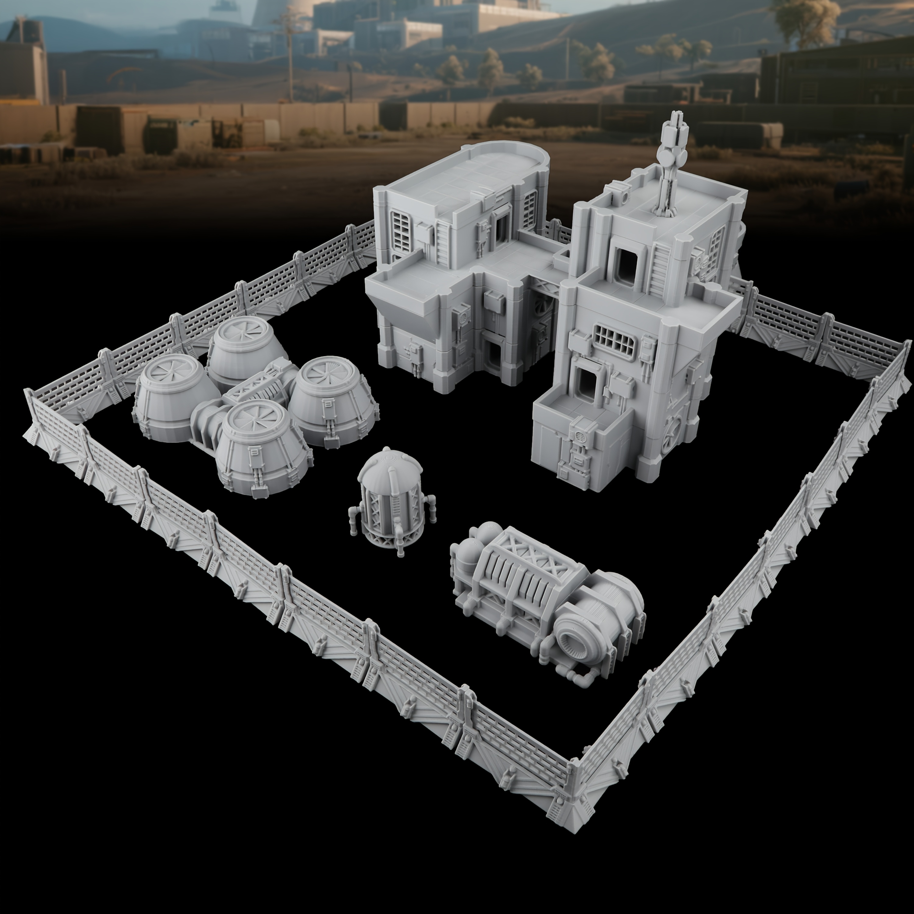 39pcs RPG Terrain Set Miniature Terrain Set