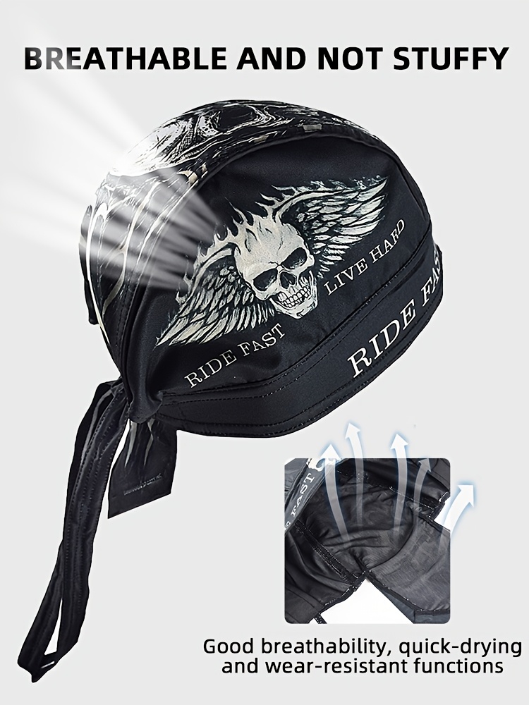 BAA COSTUME MFG.”Riding Cap ④ Born to Ride Hat – Embroidered Motorcycle Cap, Biker Trucker