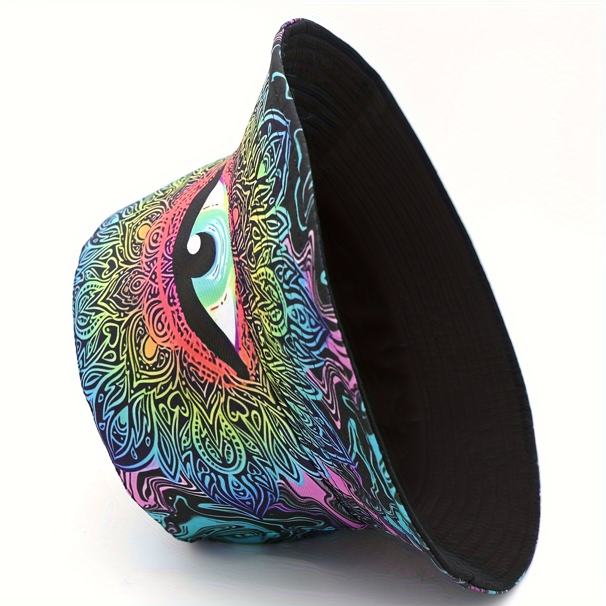 Psychedelic Horror Eye Design Halloween Bucket Hat