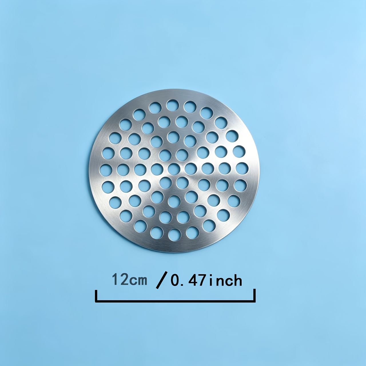 TEMU Thickened Round Perforated Filter Screen, Anti-clog Filter Plate For Kitchen Sink/drain/pipe, Corrosion & Heat Resistant Perforated Mesh Disk