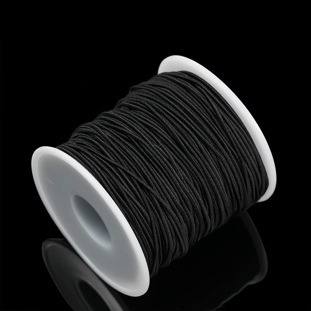 E-shop 1 Rolle 1181/1574 Zoll Elastische Schnur Dehnbarer Armbandfaden Perlenkordel Bunte Schnur für Partydekoration DIY Halskette Armband
