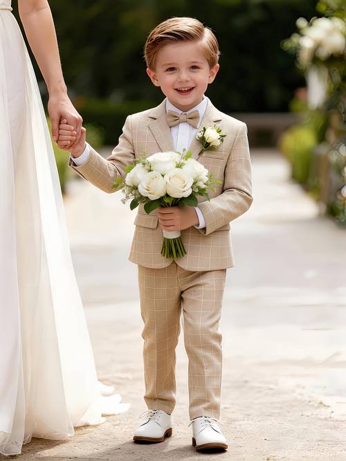 elegant boy suit set boy wedding guest outfit formal wear boy wedding dress boy formal suit suitable for birthday parties and spring