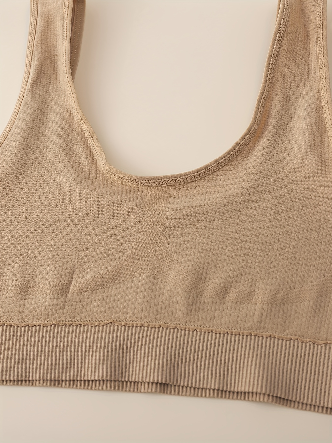 a set of three seamless single layer bras designed to prevent wardrobe malfunctions during sports breathable and   suitable for running yoga and everyday wear a must have for comfortable outfits   in sizes m xxl Product details 3