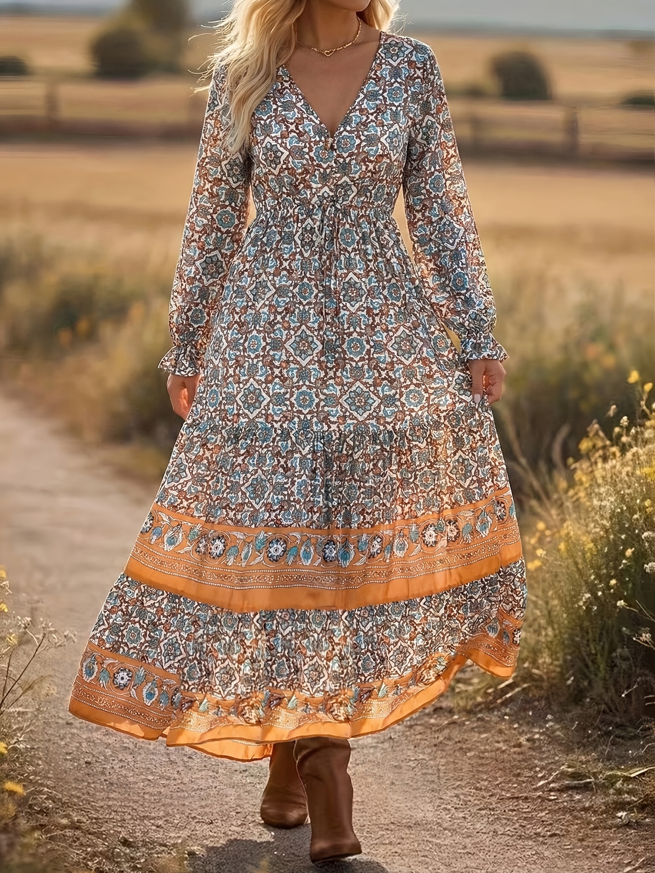 flowy beach dress white Maxi Dress Outfit | Long Party Dresses main image 1