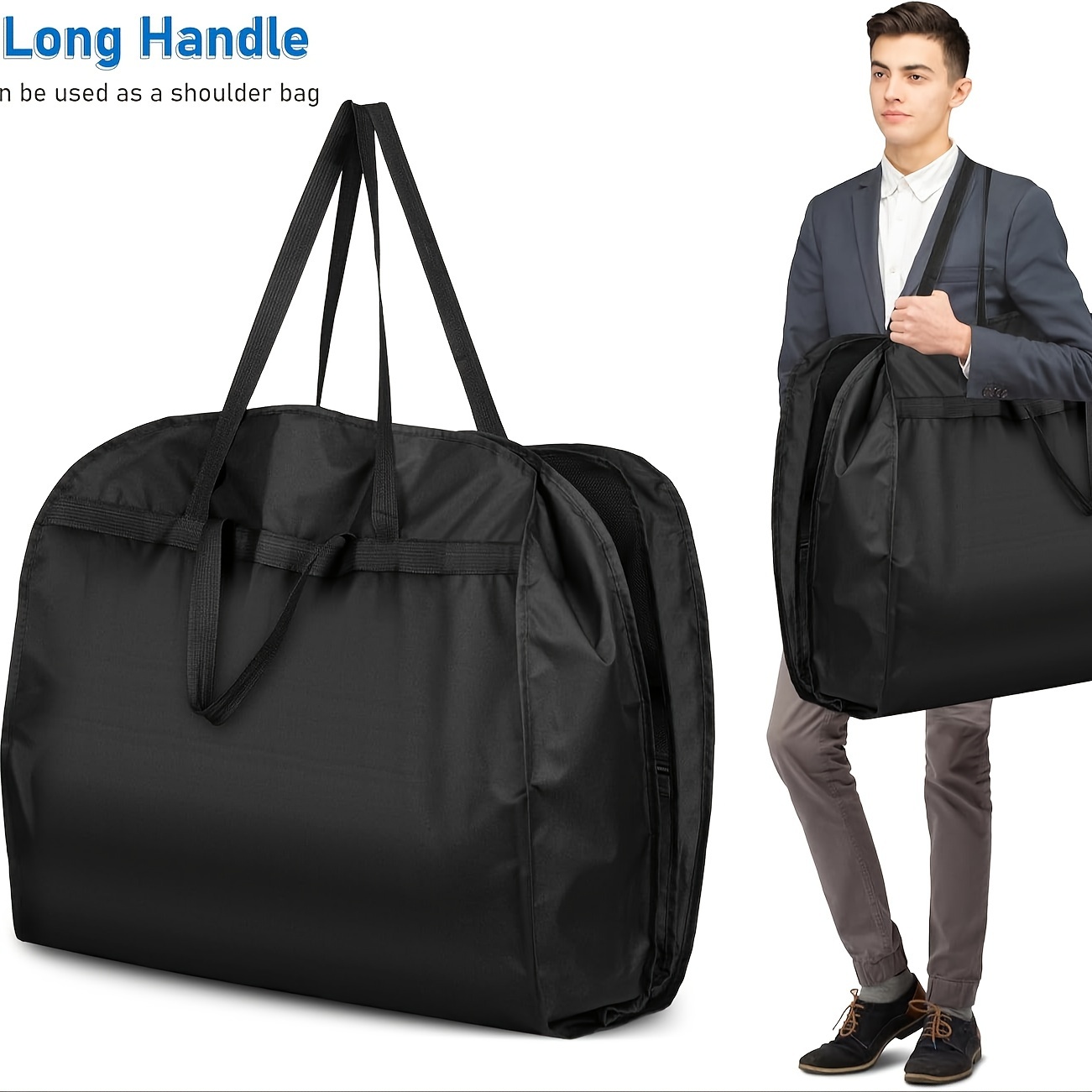 54 long garment bags travel 6 gusseted dress bags gowns long - Temu Bahrain