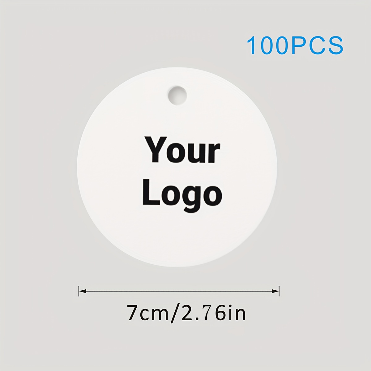 TEMU 100 Gift Labels, Circular Perforated Label Cards - Customize Image And Text - Paper Labels Suitable For Diy Gifts, Birthday Parties,