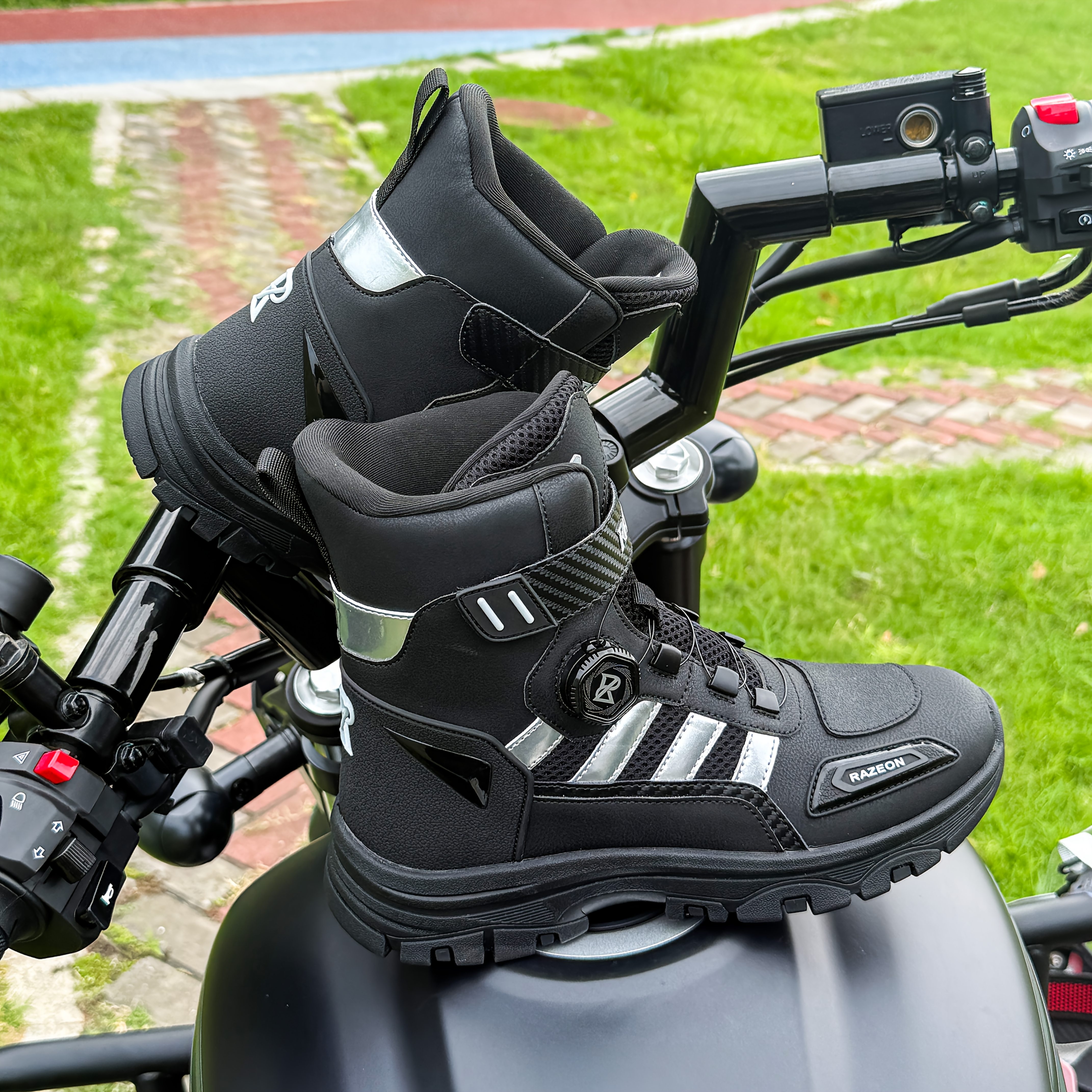 TEMU 288-1 Mite-wei Motorcycle Boots Professional Brand Official Edition Fashionable And Powerful Online, Lightweight Breathable Durable New , Rubber