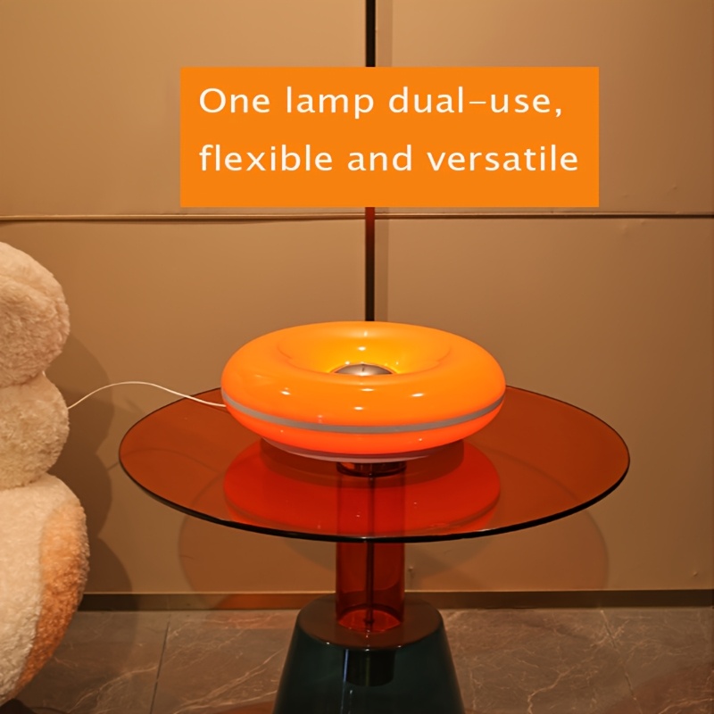 Modern USB-Powered Donut Wall Light/Table Lamp with Dimming