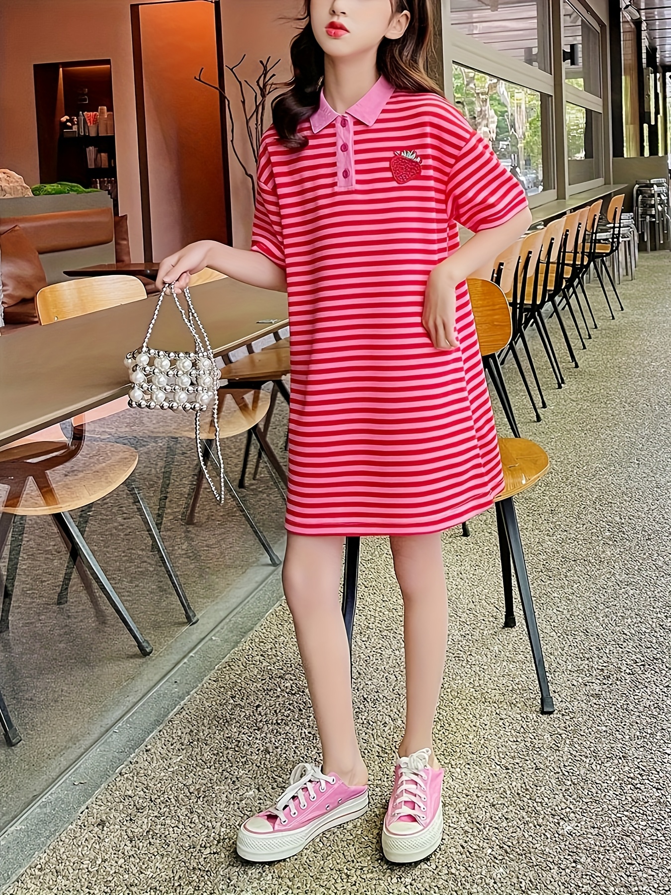 korean summer fashion dress Dewlily Summer Dress Korean Fashion Teens 20s 30s Cute Leg-lengthening Date Gathered Tiered Ruffled Sleeves Casual Pretty A-line main image 1