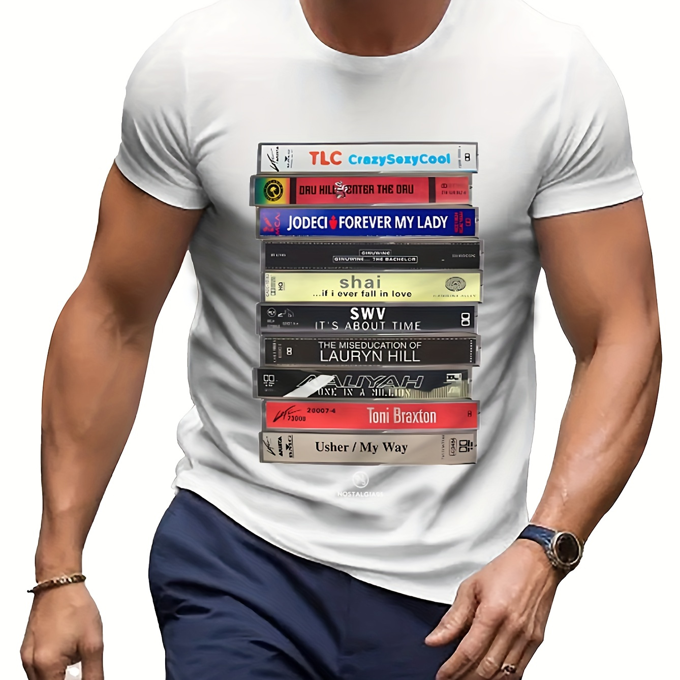 

90s R&b Cassette Tape Funny T-shirt Memes Cotton Tee