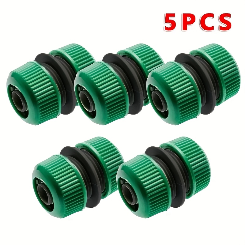 Set Of 5 Garden Hose Connectors For 1/2 Inch Pipes, Ideal For , Mending, And Extending