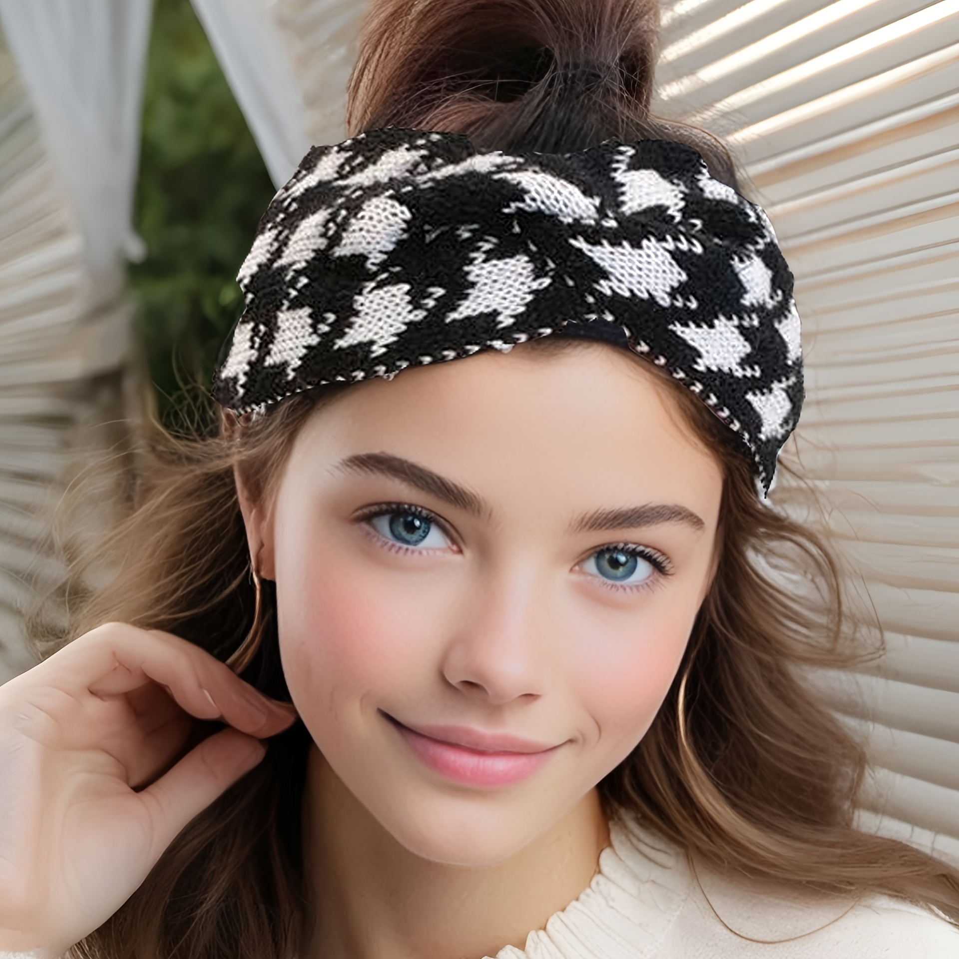 

3-pack Women's Knitted Headbands, Polyester Chunky Hair Bands, Wide Hair Wraps For Normal Hair, Stylish -knit Headgear For Fall And Winter