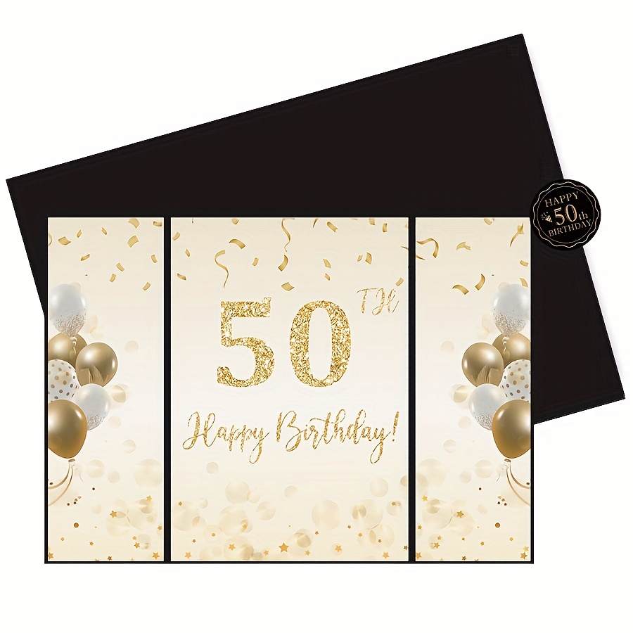 生日留言簿，生日签名簿板，生日派对替代留言簿，派对装饰用品，生日派对快乐签名板，男女礼品