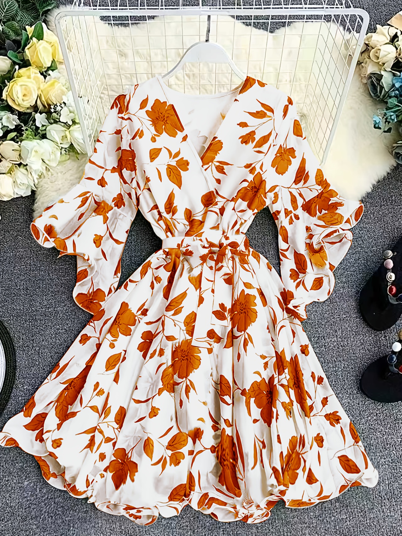 plus size new womens french style holiday dress features a - Temu Oman