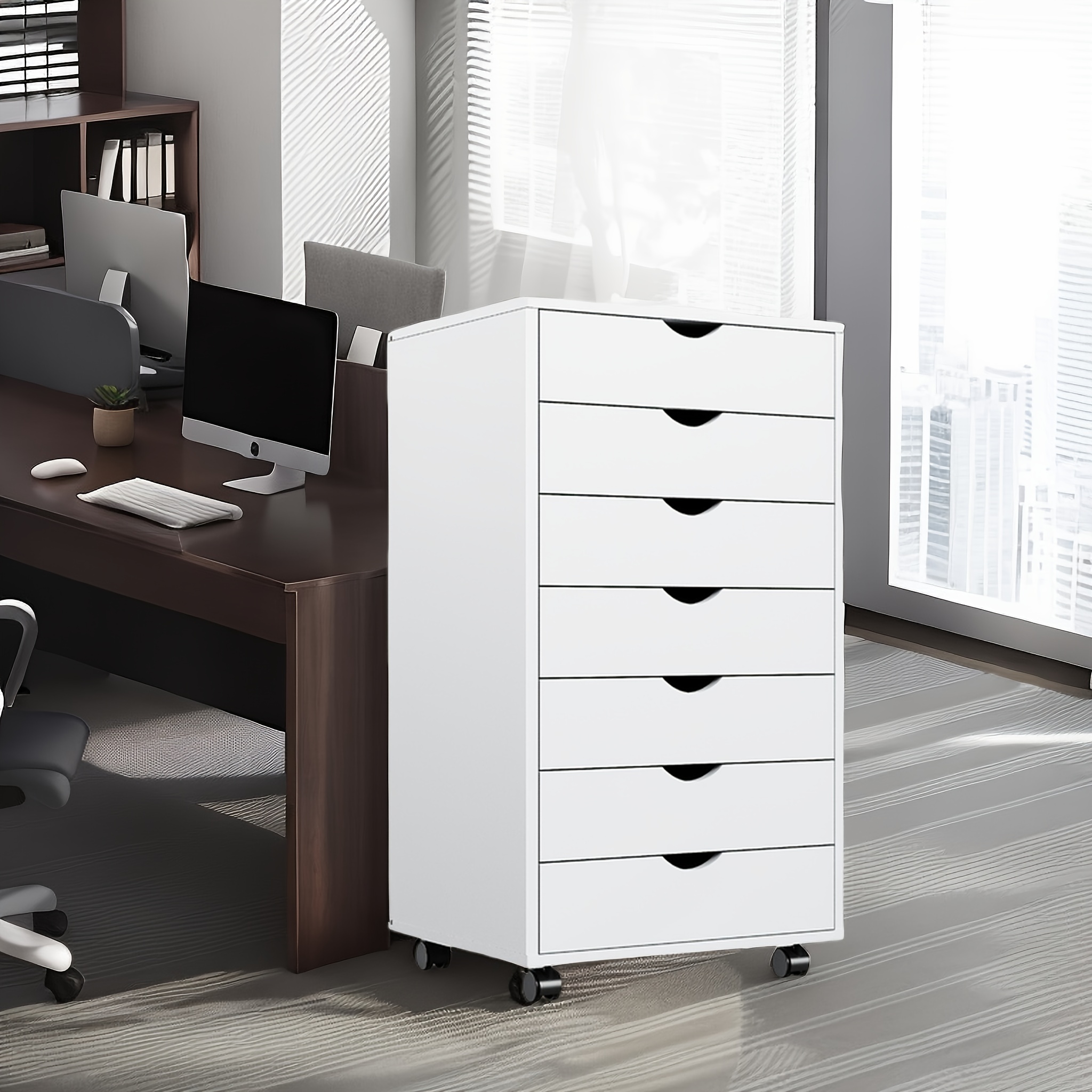 5/7-Drawer Mobile Storage Cabinet with Wheels Perfect for offices, bedrooms, and living rooms Spacious capacity Compact saves space Ideal for office use Buy as needed