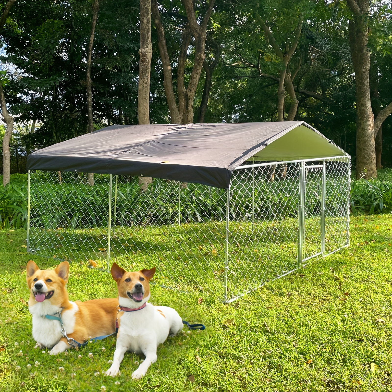 Outdoor Dog Kennel Fence Cage Pet Temu