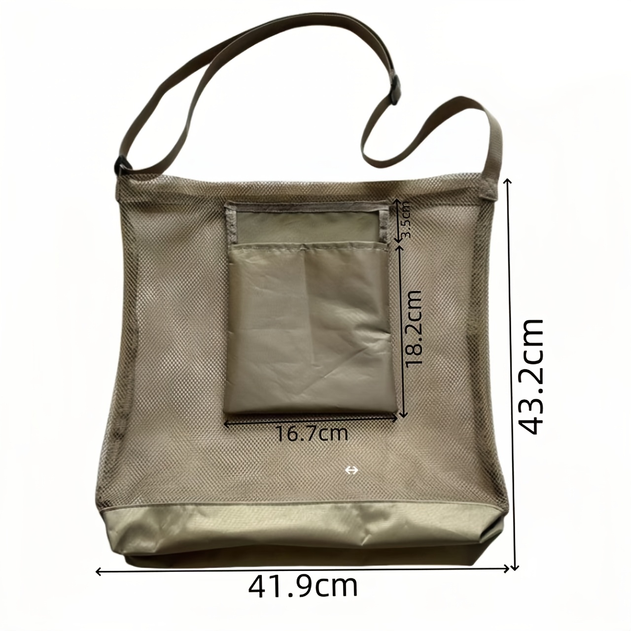 TEMU Borsa da foraggio in rete di grande capacit�, borsa regolabile a spalla per e lo stoccaggio di funghi, patate, patate dolci, per uso agricolo in