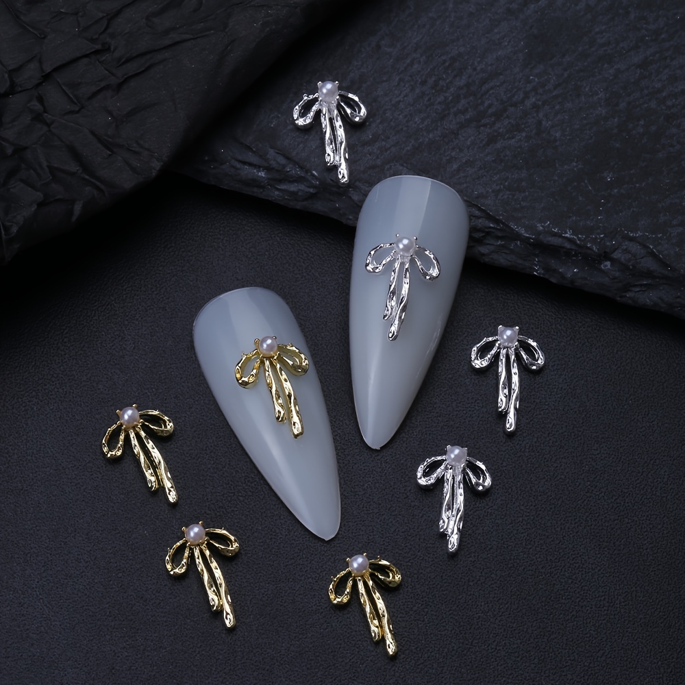 Strass Nagelanhänger 20 Stück – Glänzende 3D-Dekorationen In Gold & Silber Für Nageldesign Und Basteln