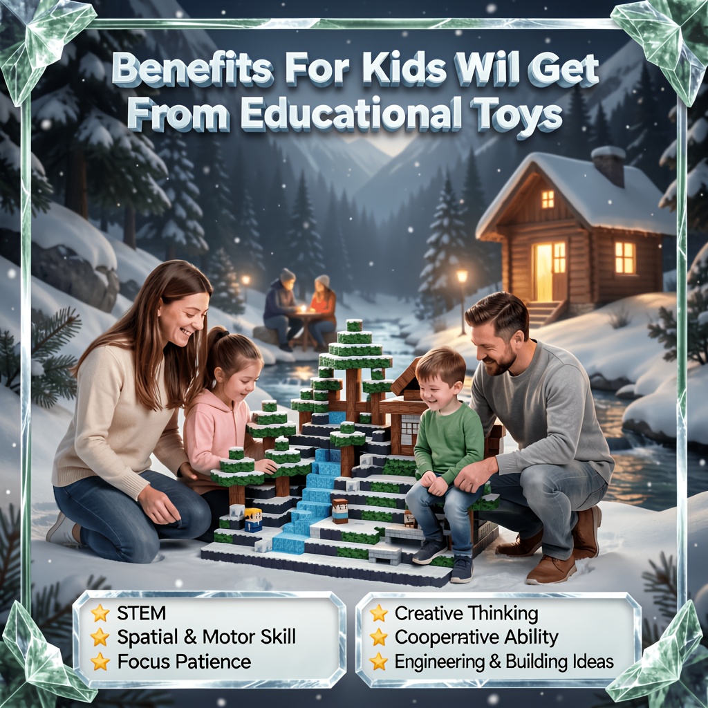 Stacking Magnetic Building Blocks Set for Easy Storage & Coordination