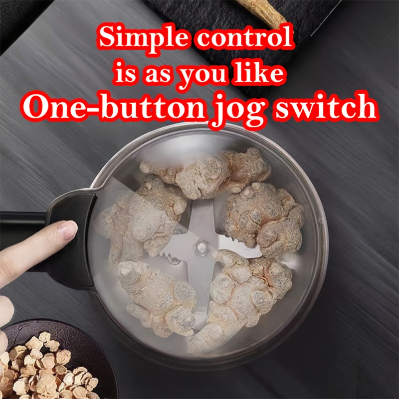 A Multifunctional Electric Grinder, Suitable for Grinding Grains And Spices, Equipped with a US Plug, Ideal for Home Kitchen Use (Not for Wet Grinding)