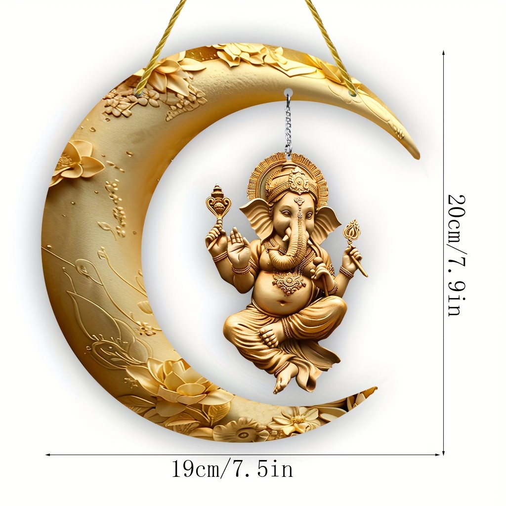 Unique Crystal Ganesha Oriental factory Themed Suncatcher